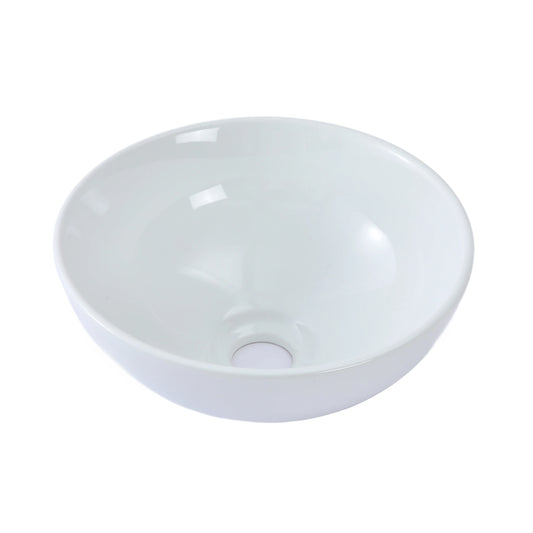 Goral Lavabo Lavabos Ovalin Ovalines De Cerámica Sobreponer Blanco Para Baño Baños Blanco Alto Brillo Super Económico Pequeños Pequeño Modernos Lavadero Para Casa Casas Circular Bowl AL-143