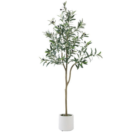 Arbol Planta Artificial Follaje Alta Realista Verde Decorativa Interior Interiores Grande Para Sala Comedor Adornos + Maceta Regalo + Musgo Extra Regalo