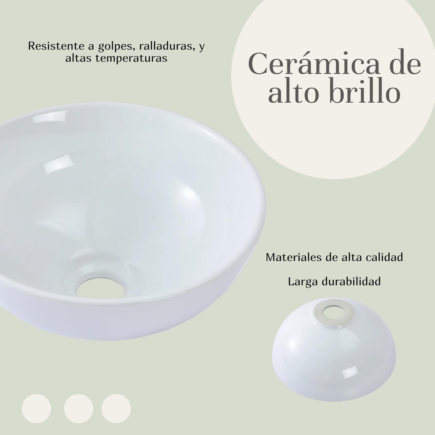 Goral Lavabo Lavabos Ovalin Ovalines De Cerámica Sobreponer Blanco Para Baño Baños Blanco Alto Brillo Super Económico Pequeños Pequeño Modernos Lavadero Para Casa Casas Circular Bowl AL-143
