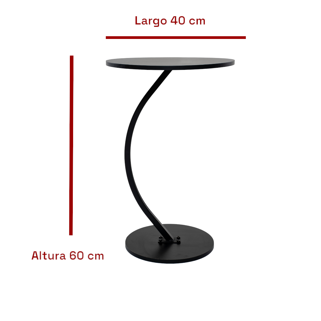 Mesa Mesas Centro Minimalista Auxiliar Circular Lateral