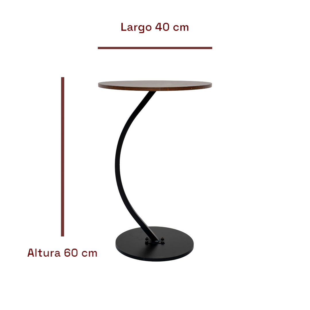 Mesa Mesas Centro Minimalista Auxiliar Circular Lateral