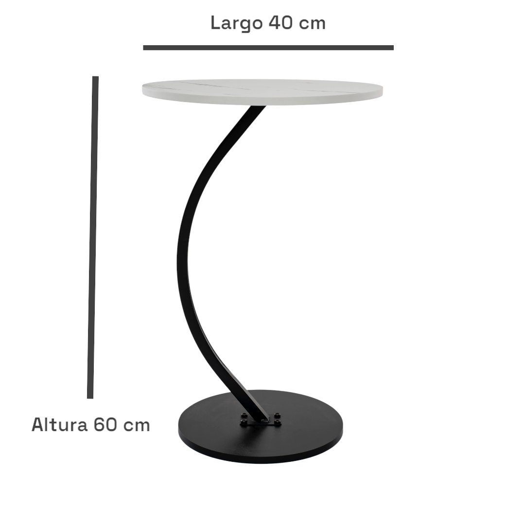 Mesa Mesas Centro Minimalista Auxiliar Circular Lateral