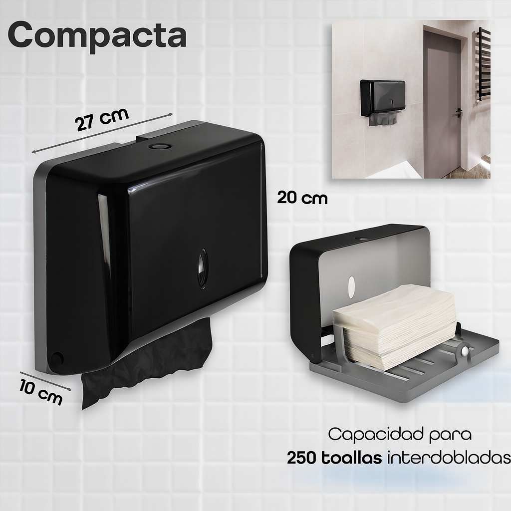Dispensador Despachador de Toallas para Manos Interdoblada Sanitas
