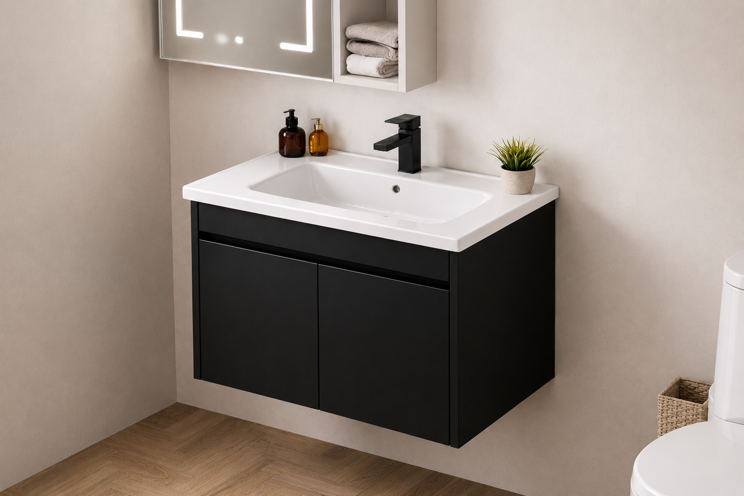 Mueble de Baño con Lavabo Integrado 61cm AL-Q043