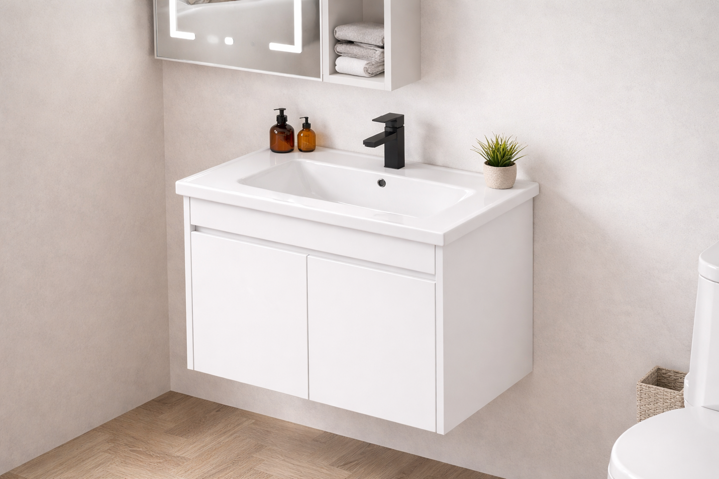 Mueble de Baño con Lavabo Integrado 61cm AL-Q043
