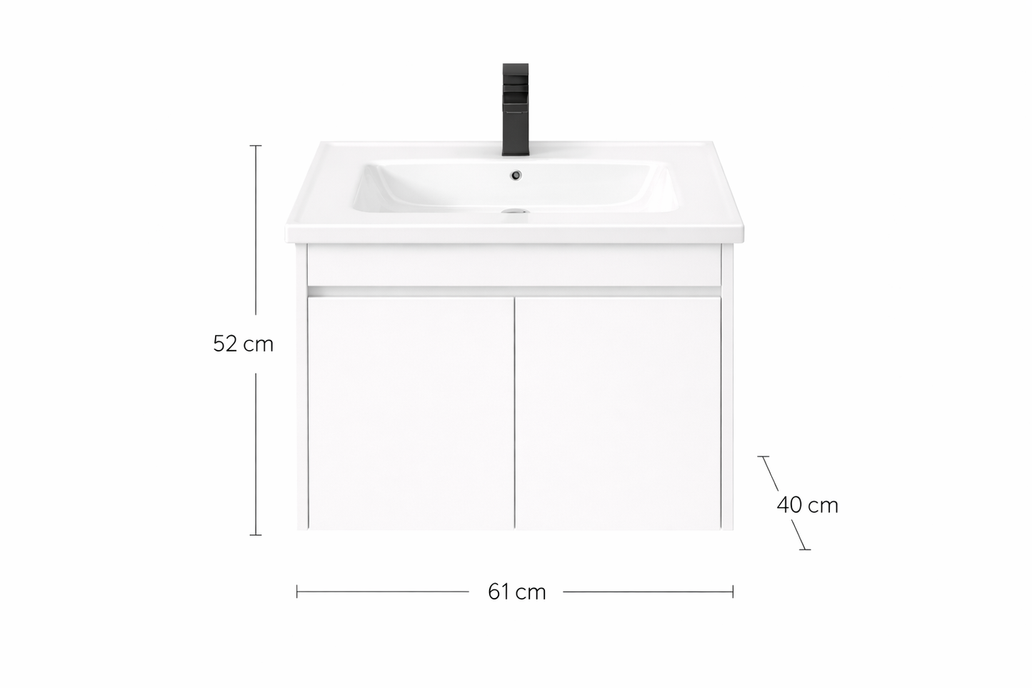 Mueble de Baño con Lavabo Integrado 61cm AL-Q043