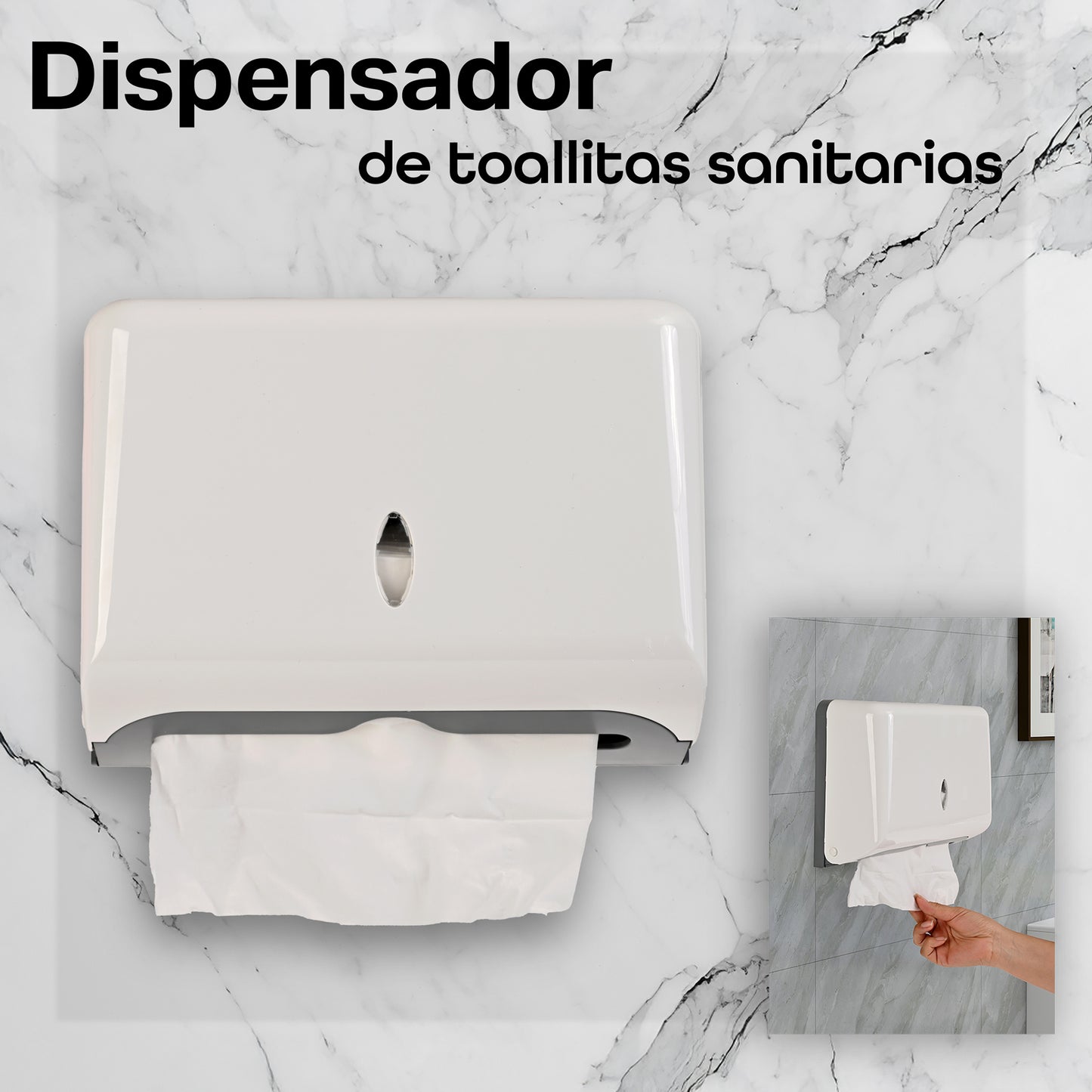 Dispensador Despachador de Toallas para Manos Interdoblada Sanitas