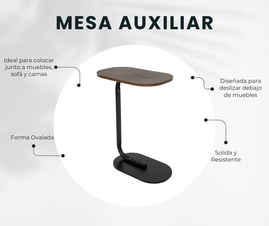 Mesa Mesas Centro Minimalista Auxiliar Circular Lateral